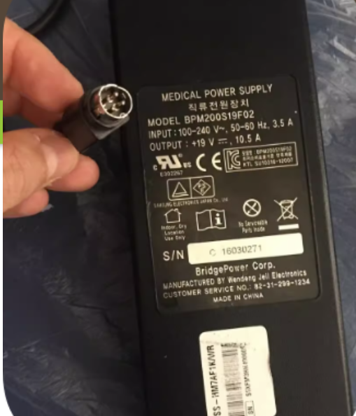 *Brand NEW* Medical Grade 200W 4-Pin Charger BPM200S19F02 for Samsung HM70 Ultrasound Power Supply *Brand NEW* Medical Grade 200W 4-Pin Charger BPM200S19F02 for Samsung HM70 Ultrasound Power Supply